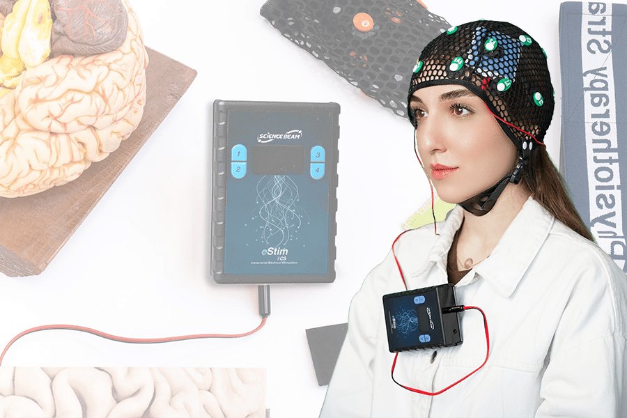 دستگاه تحریک الکتریکی فراجمجمه ای(tES/tDCS) eStim2